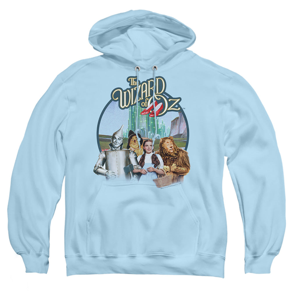 Wizard Of Oz - Were Off To See Wizard - Adult Pull-over Hoodie - Light Blue