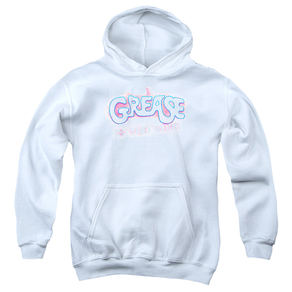 Grease - Grease Is The Word - Youth Pull-over Hoodie - White