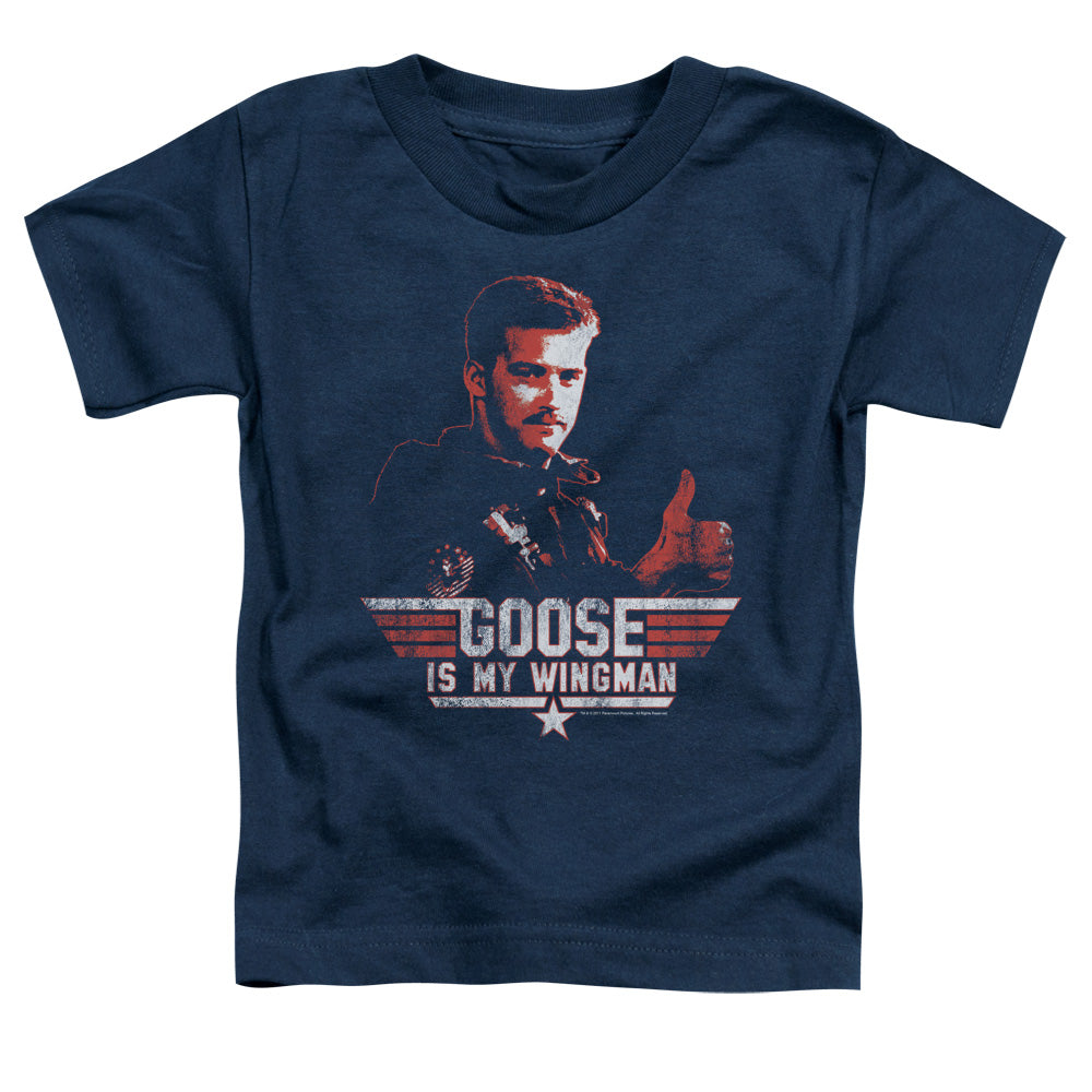 Top Gun - Wingman Goose - Short Sleeve Toddler Tee - Navy T-shirt