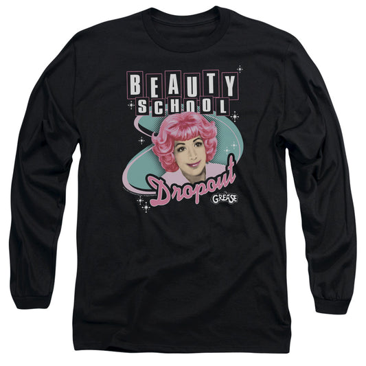 Grease - Beauty School Dropout - Long Sleeve Adult 18/1 - Black T-shirt