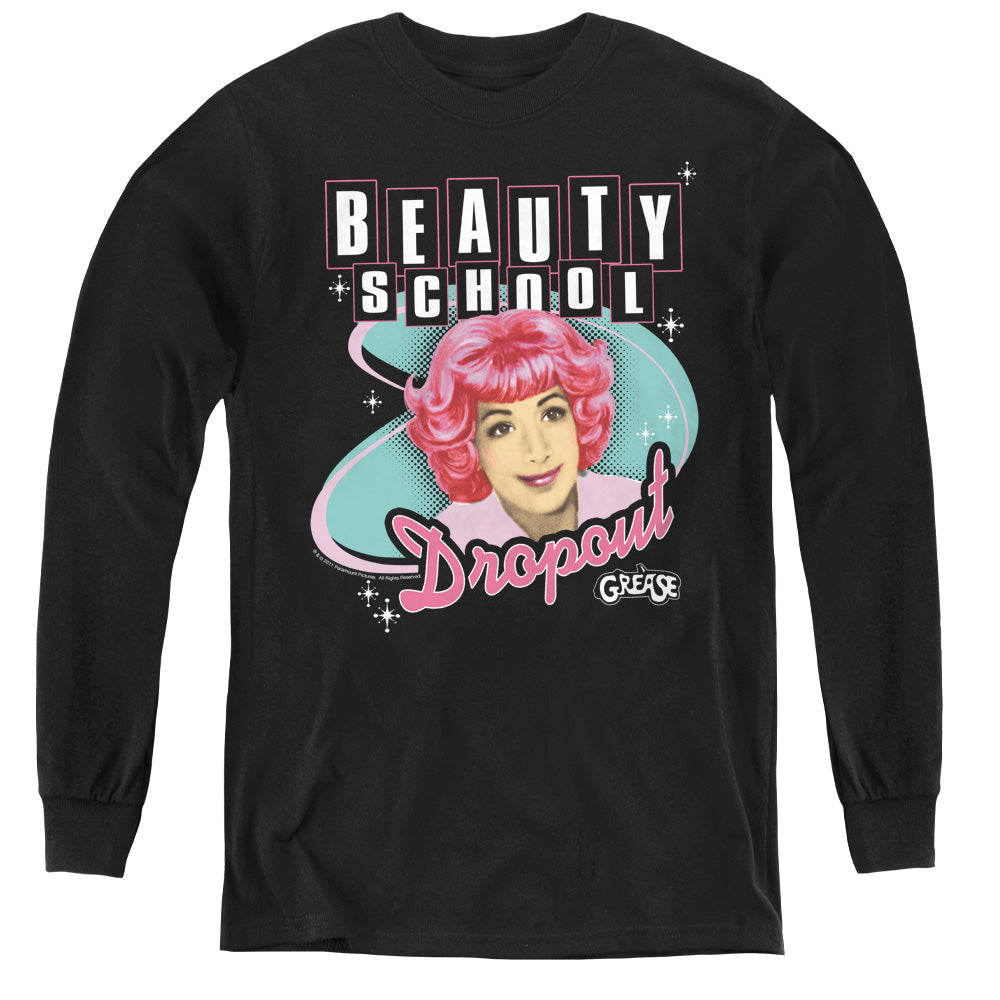 Grease Beauty School Dropout - Youth Long Sleeve Tee - Black