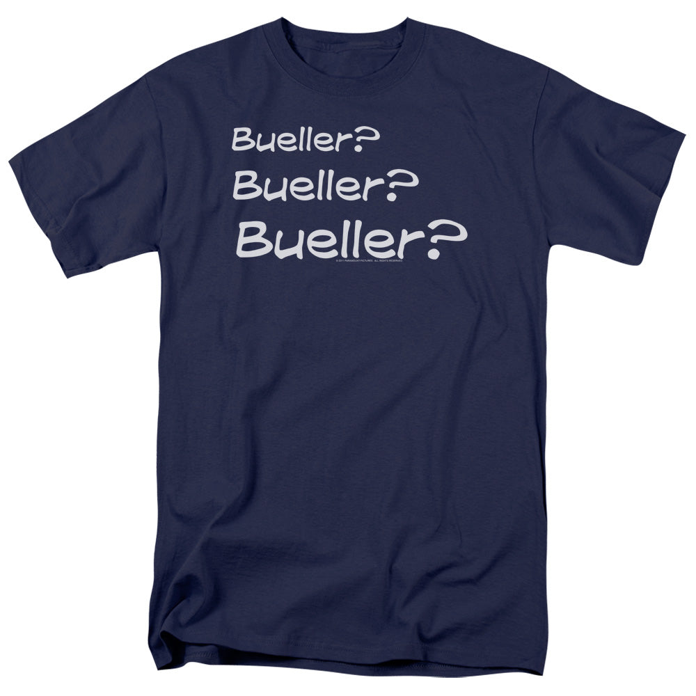 FERRIS BUELLER BUELLER?-S/S ADULT 18/1 - NAVY T-Shirt