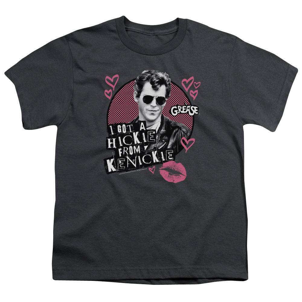 Grease - Kenickie - Short Sleeve Youth 18/1 - Charcoal T-shirt