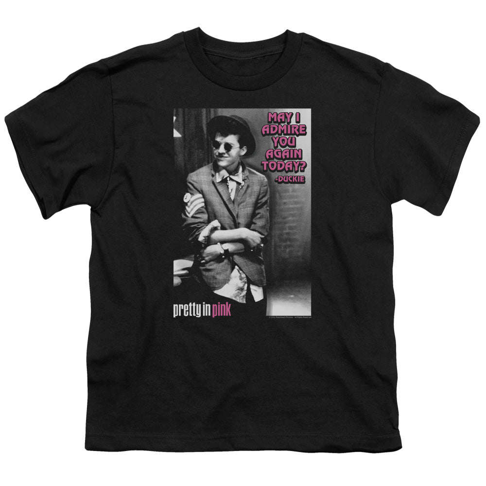 Pretty In Pink - Admire - Short Sleeve Youth 18/1 - Black T-shirt