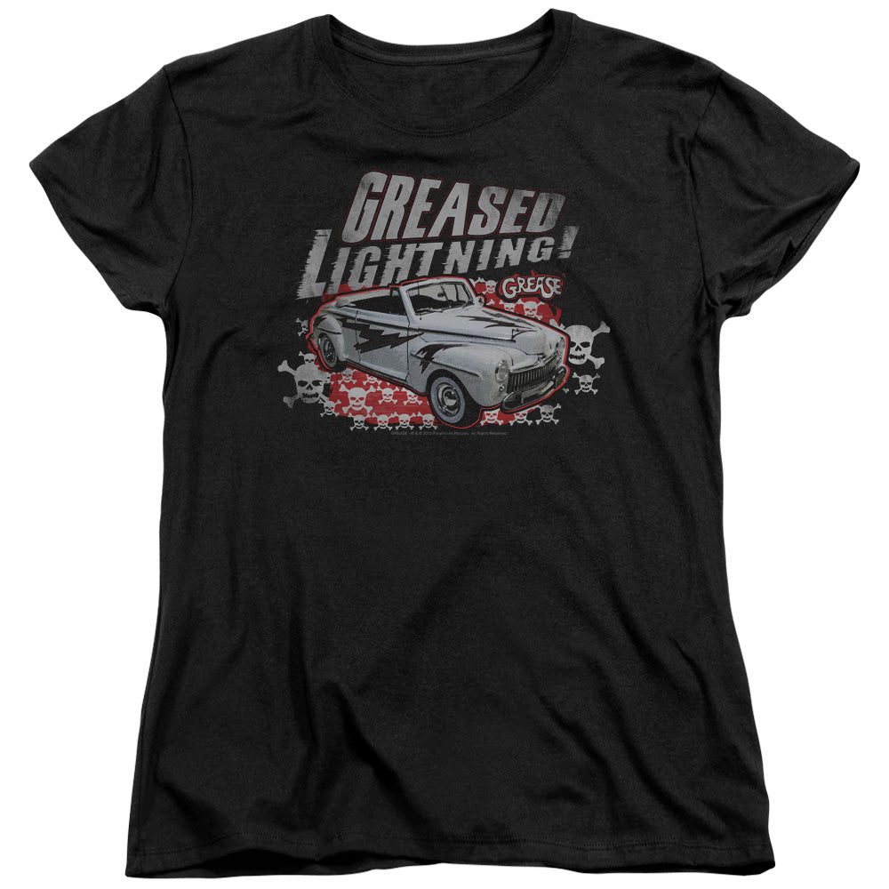 GREASE GREASED LIGHTENING - S/S WOMENS TEE - BLACK T-Shirt