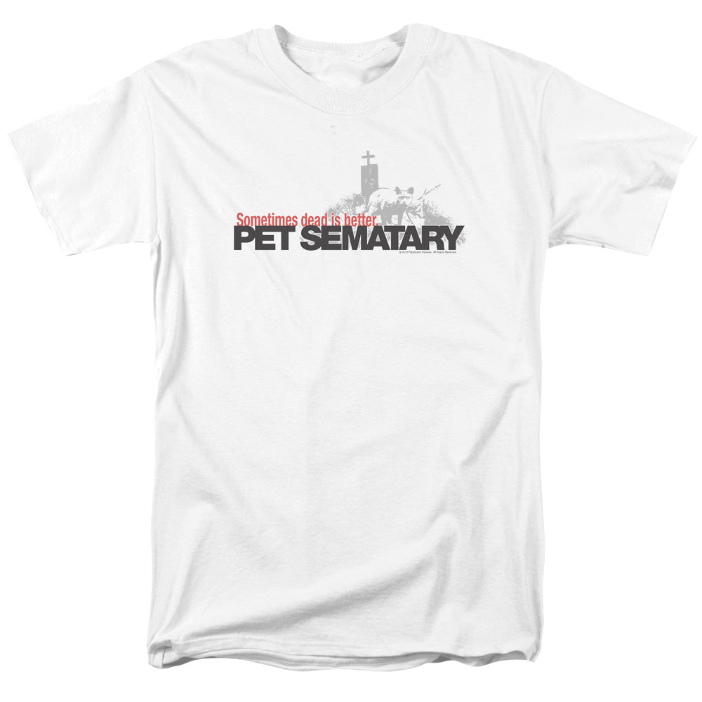 Pet Sematary - Logo - Short Sleeve Adult 18/1 - White T-shirt