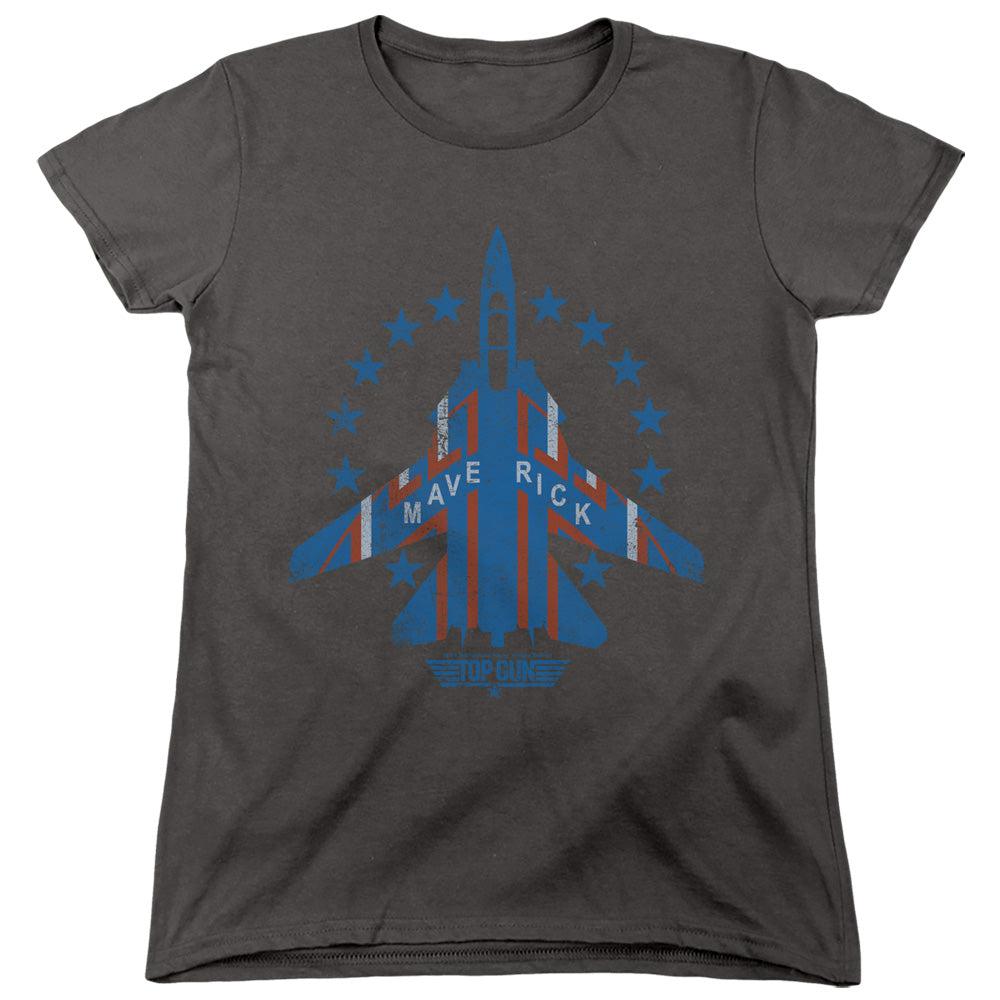 Top Gun - Maverick - Short Sleeve Womens Tee - Charcoal T-shirt