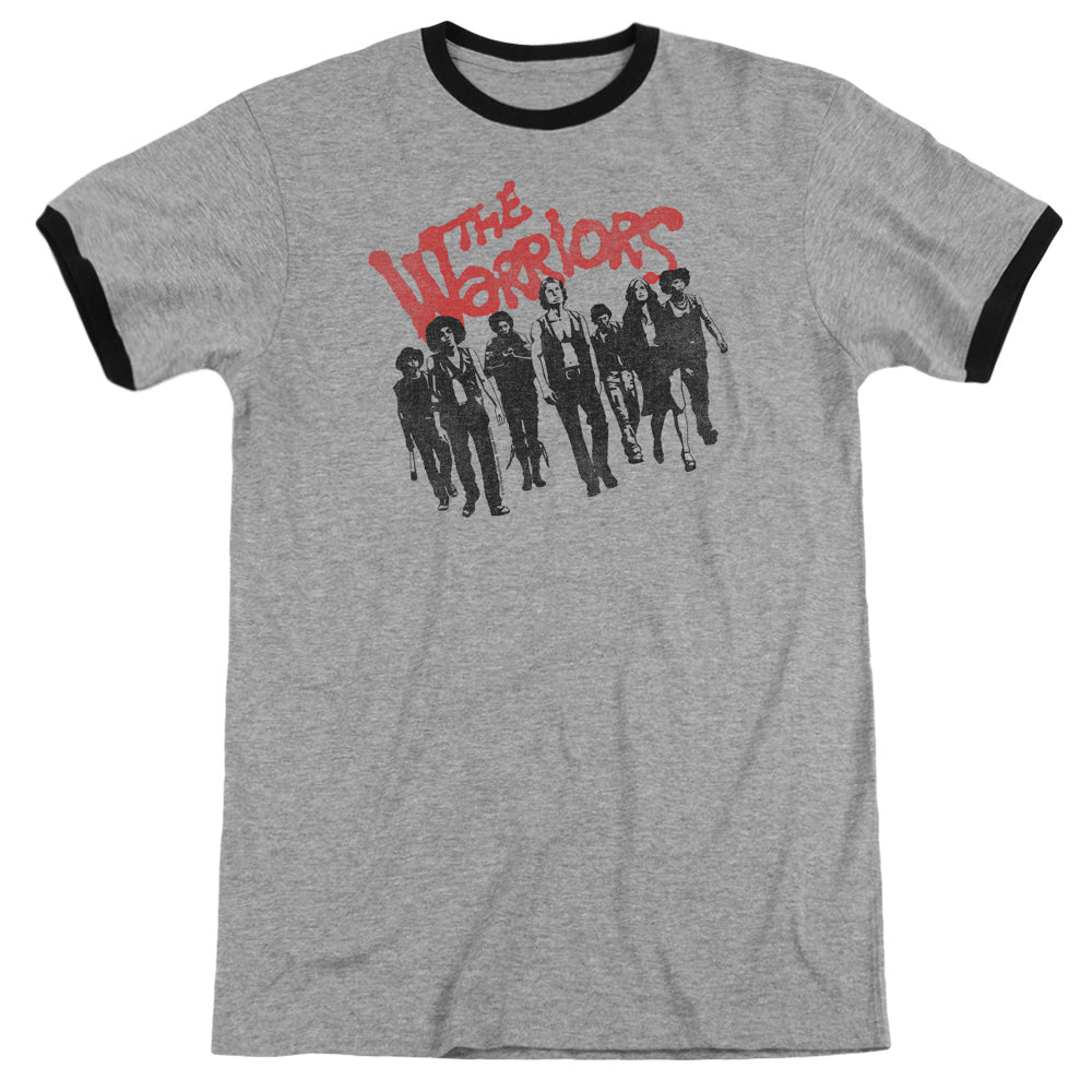 Warriors - The Gang - Adult Ringer - Heather/black