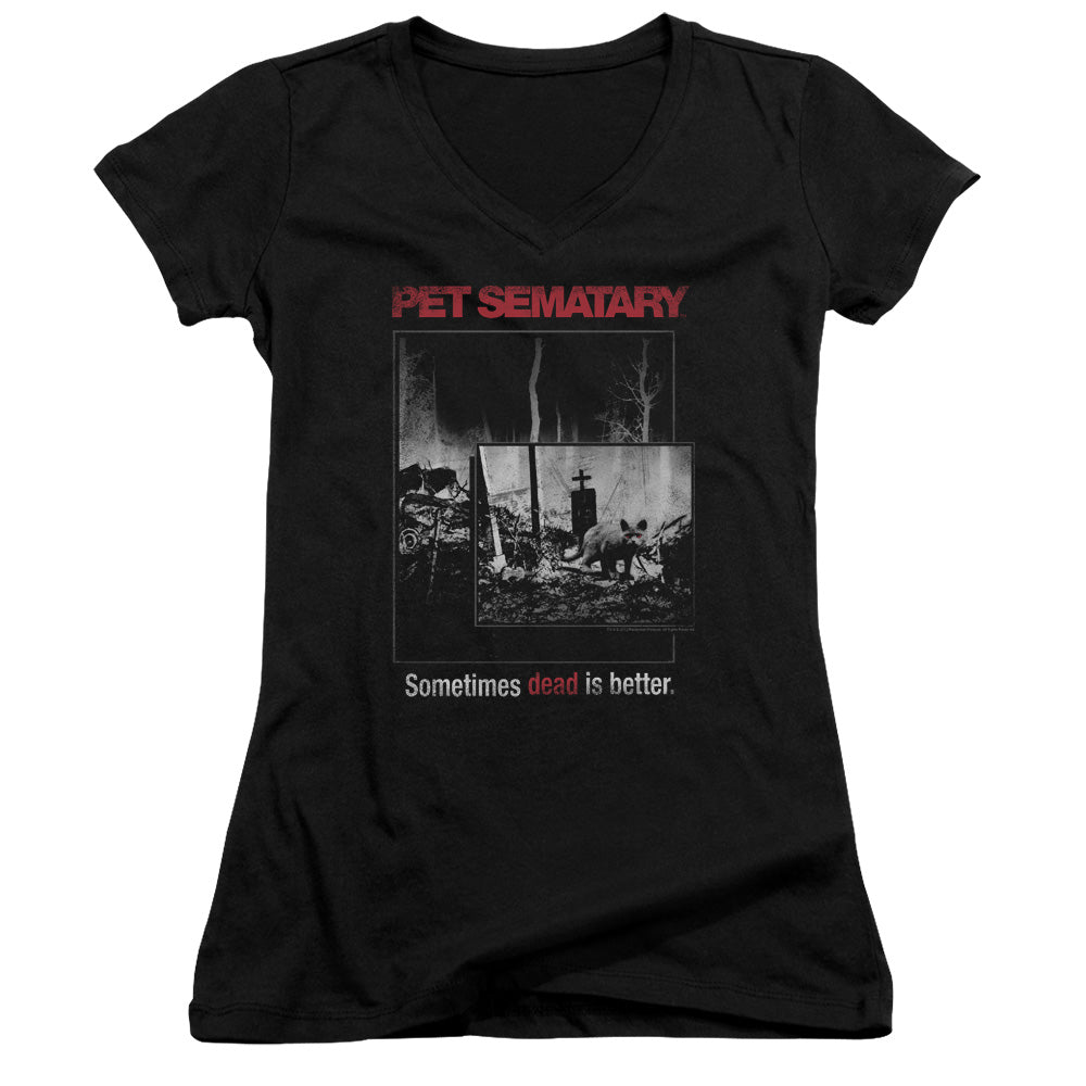 Pet Sematary - Cat Poster-junior V-neck - Black