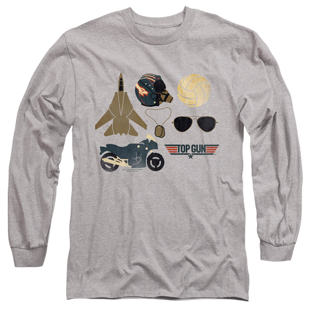 Top Gun - Items - Long Sleeve Adult 18/1 - Athletic Heather T-shirt