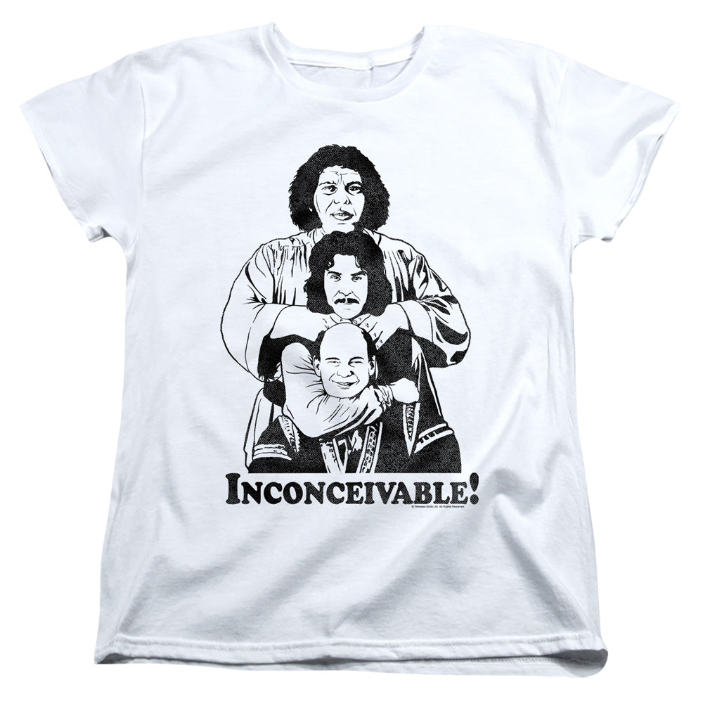 Princess Bride - Inconceivable - Short Sleeve Womens Tee - White T-shirt