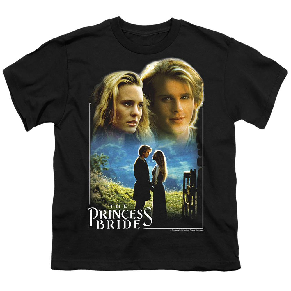 Princess Bride - Buttercup & Westley - Short Sleeve Youth 18/1 - Black T-shirt