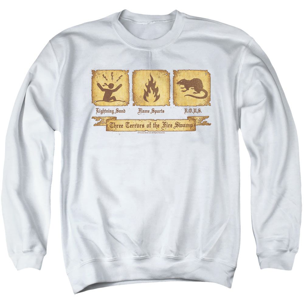 Princess Bride - Three Terrors - Adult Crewneck Sweatshirt - White