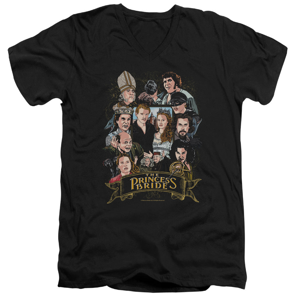 Princess Bride - Timeless - Short Sleeve Adult V-neck 30/1 - Black T-shirt