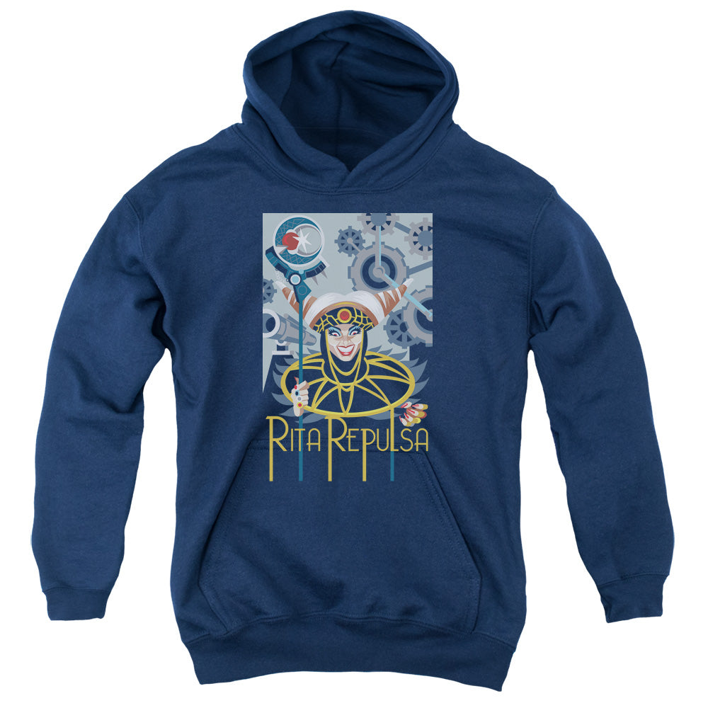 Power Rangers - Rita Deco - Youth Pull-over Hoodie - Navy