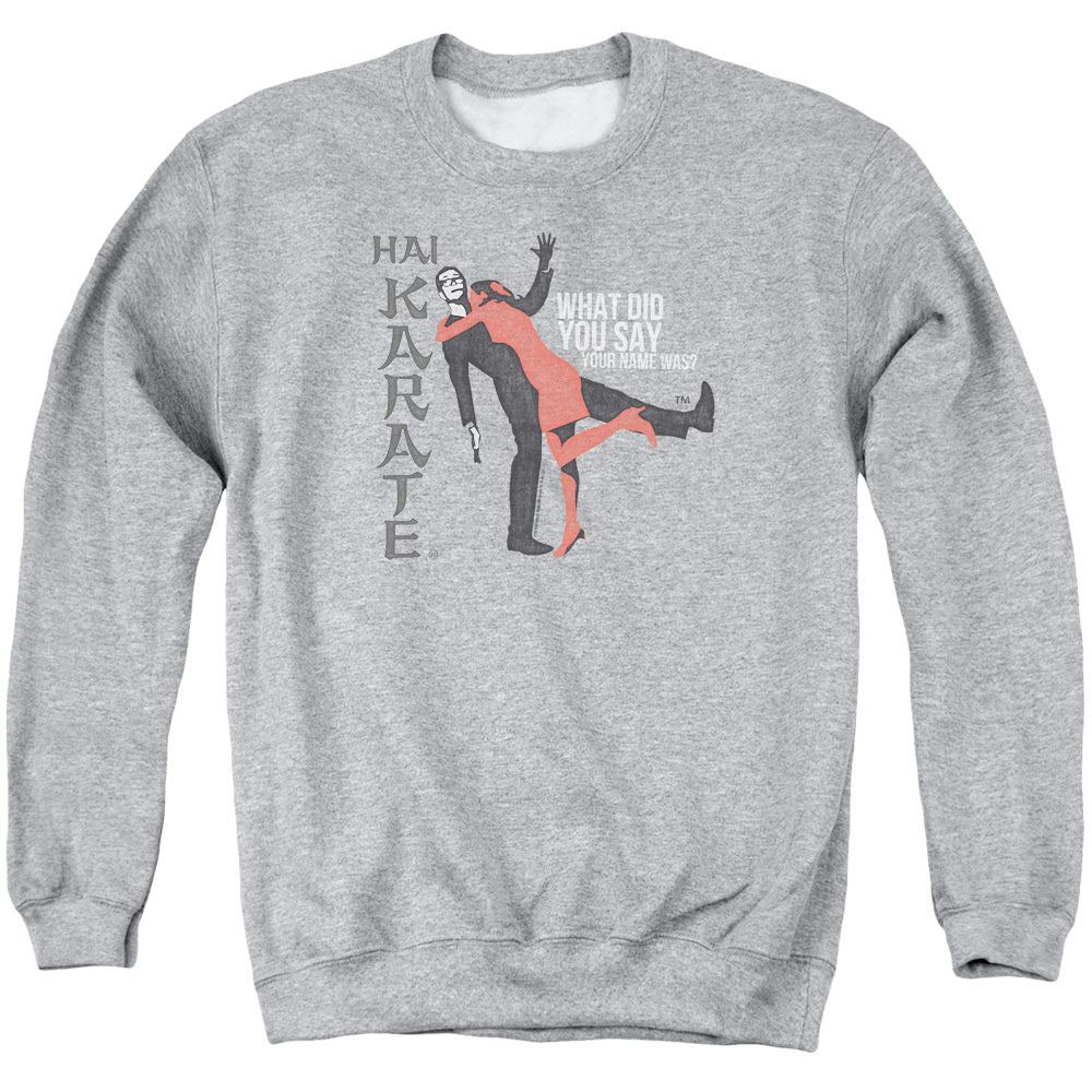 Hai Karate - Name - Adult Crewneck Sweatshirt - Athletic Heather