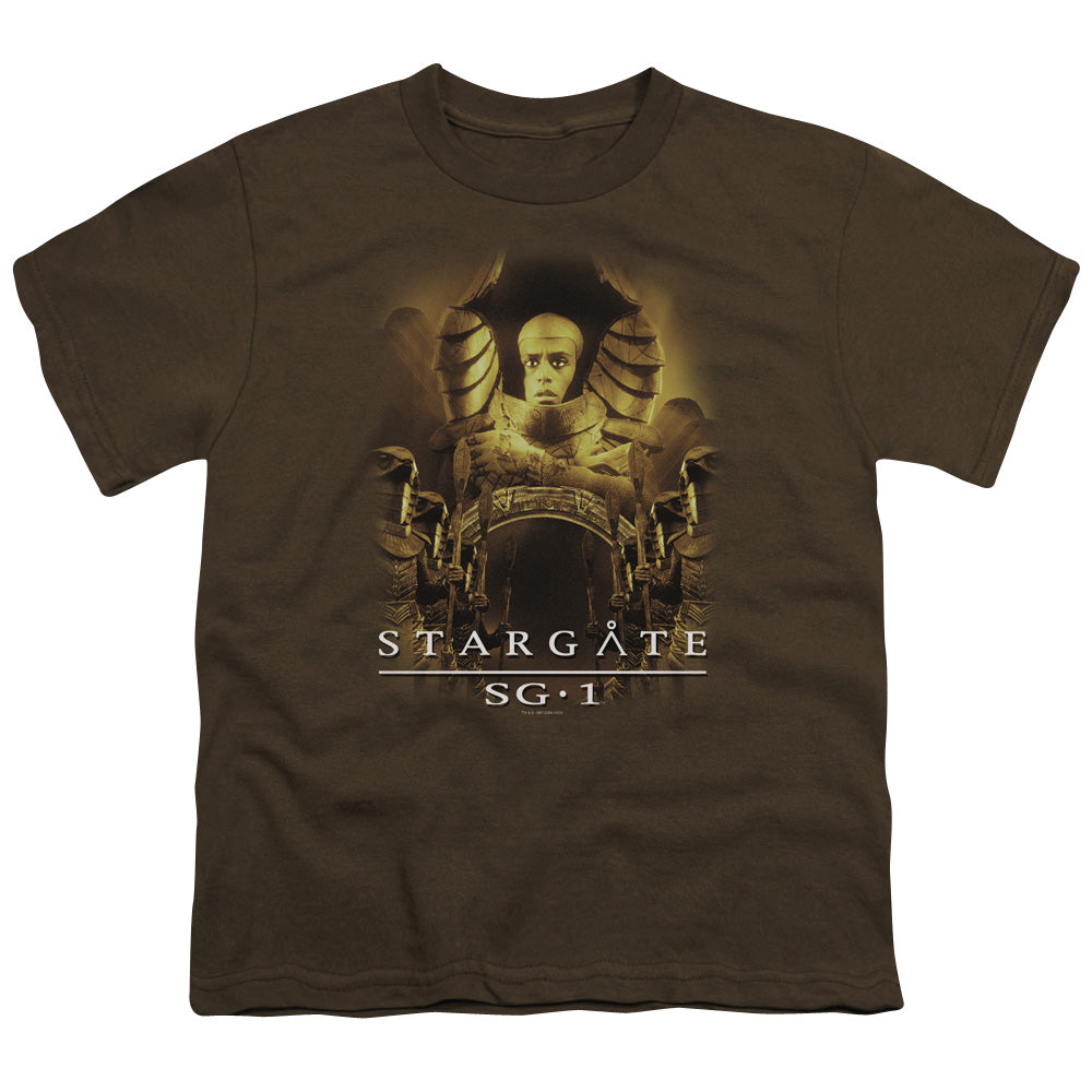 Sg1 - Goauld Apophis - Short Sleeve Youth 18/1 - Coffee T-shirt