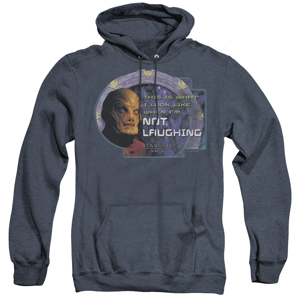 Sg1 - Not Laughing - Adult Heather Hoodie - Navy