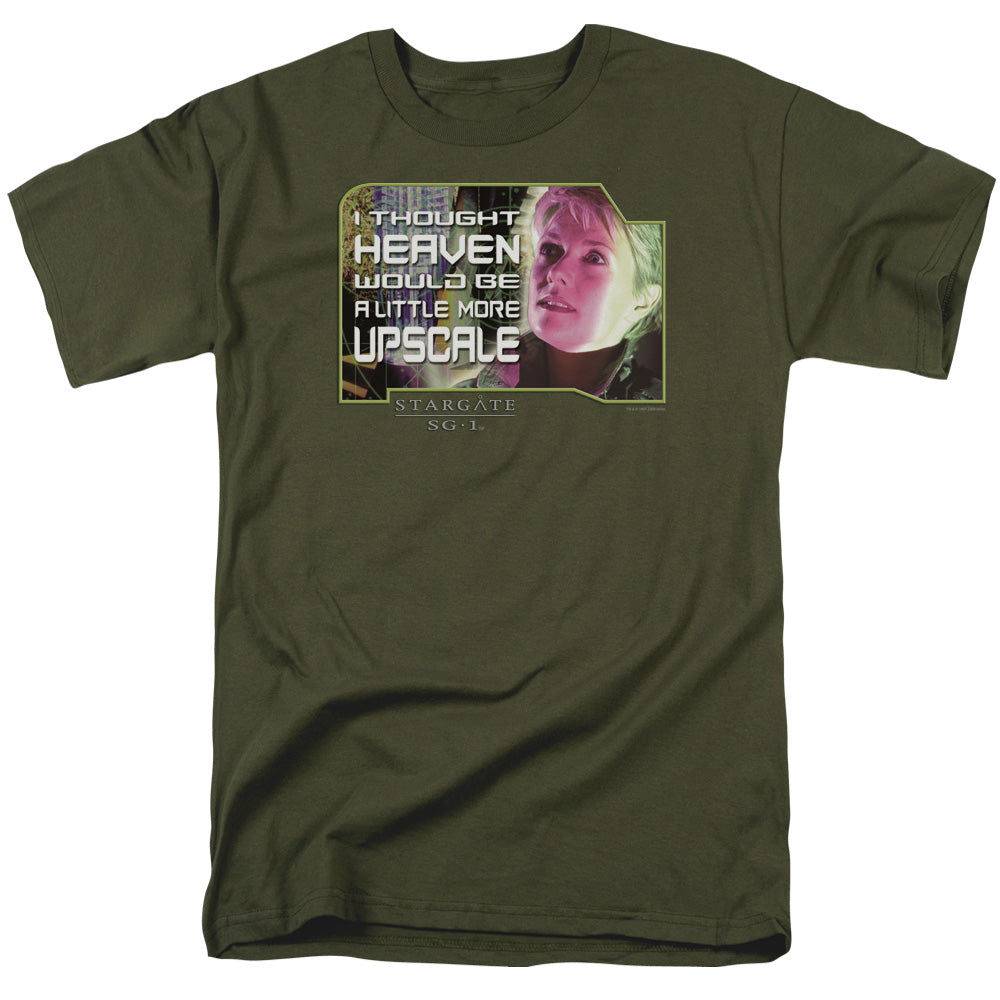 Sg1 - Upscale - Short Sleeve Adult 18/1 - Military Green T-shirt