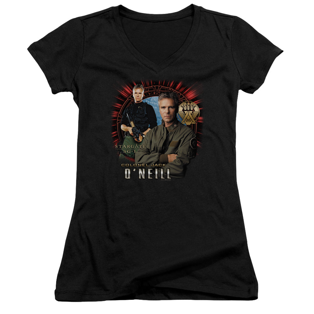 Sg1 - Jack Oneill - Junior V-neck - Black