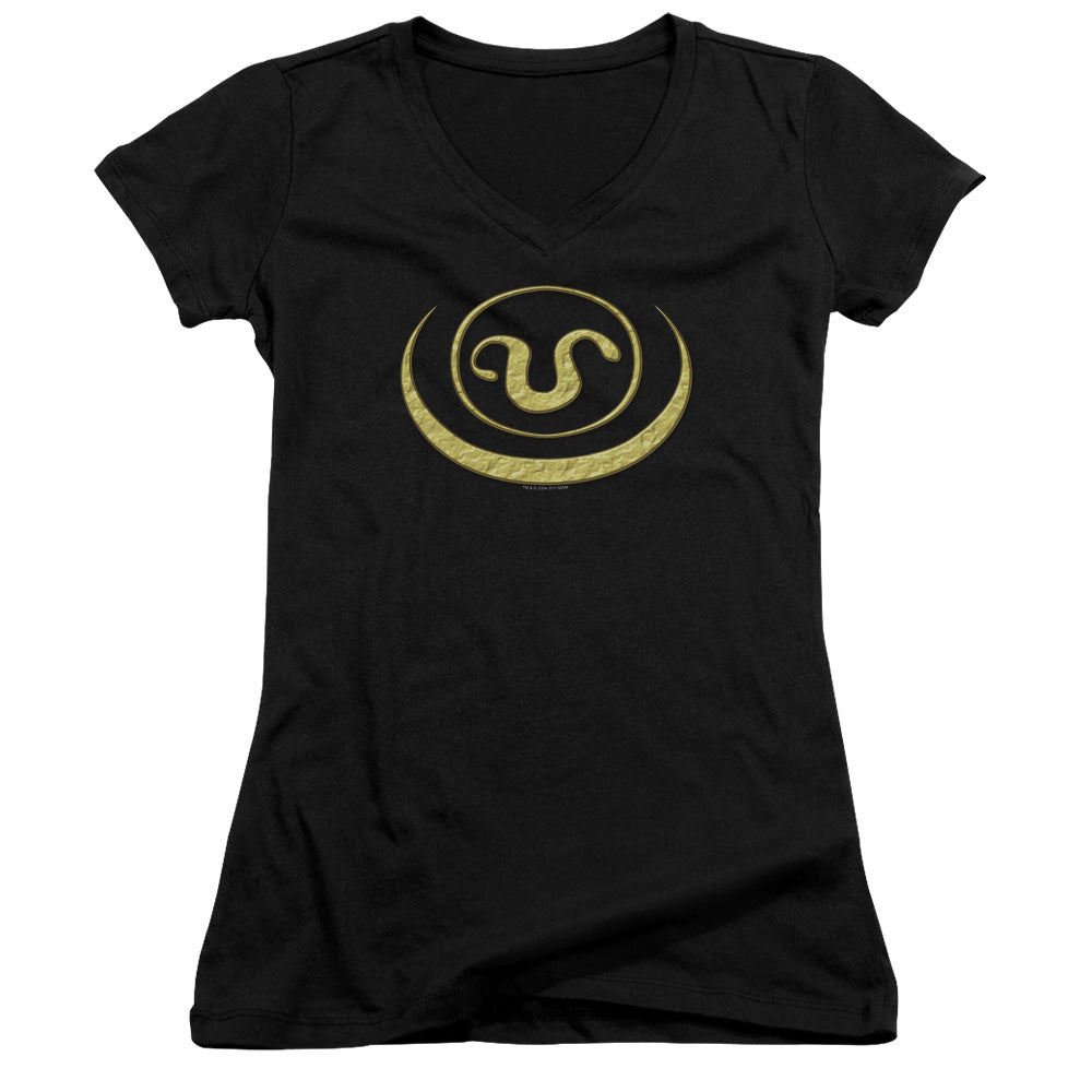 Sg1 Goauld Apothis Symbol - Junior V-neck - Black