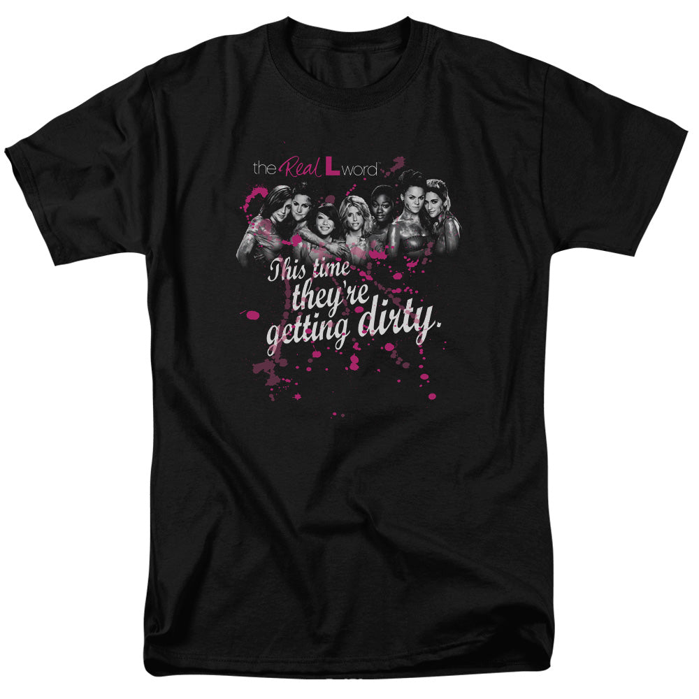 The Real L Word - Dirty - Short Sleeve Adult 18/1 - Black T-shirt