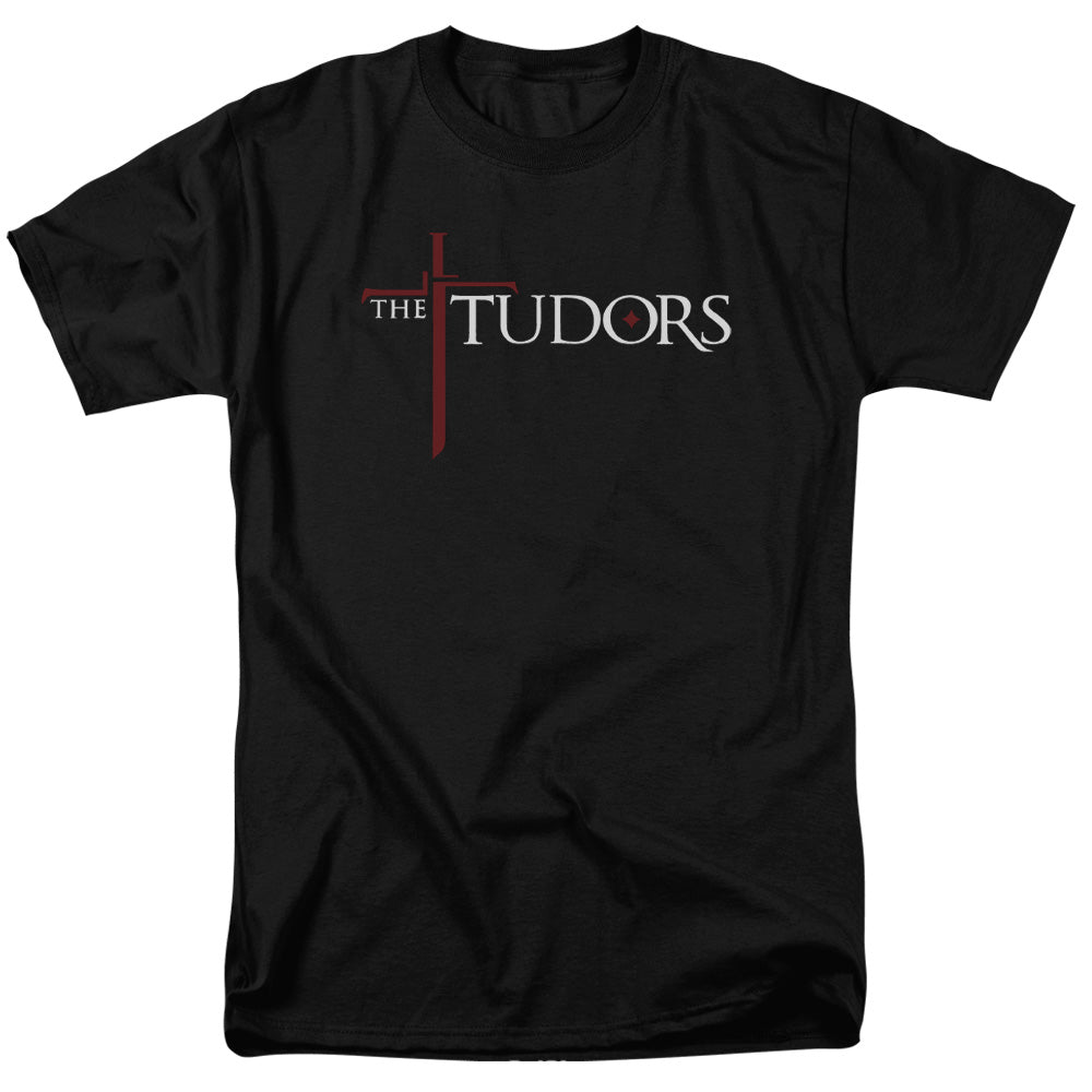 Tudors - Logo - Short Sleeve Adult 18/1 - Black T-shirt