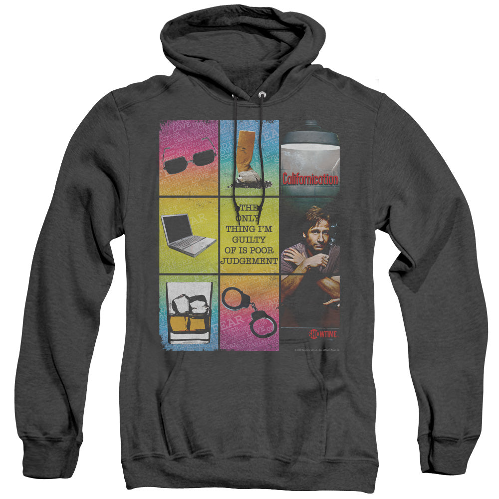 Californication - Poor Judgement - Adult Heather Hoodie - Black