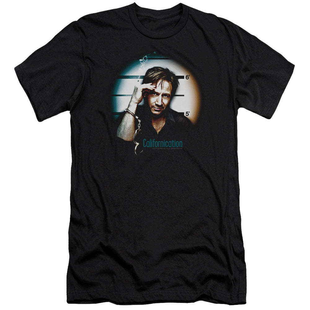 Californication - In Handcuffs - Short Sleeve Adult 30/1 - Black T-shirt