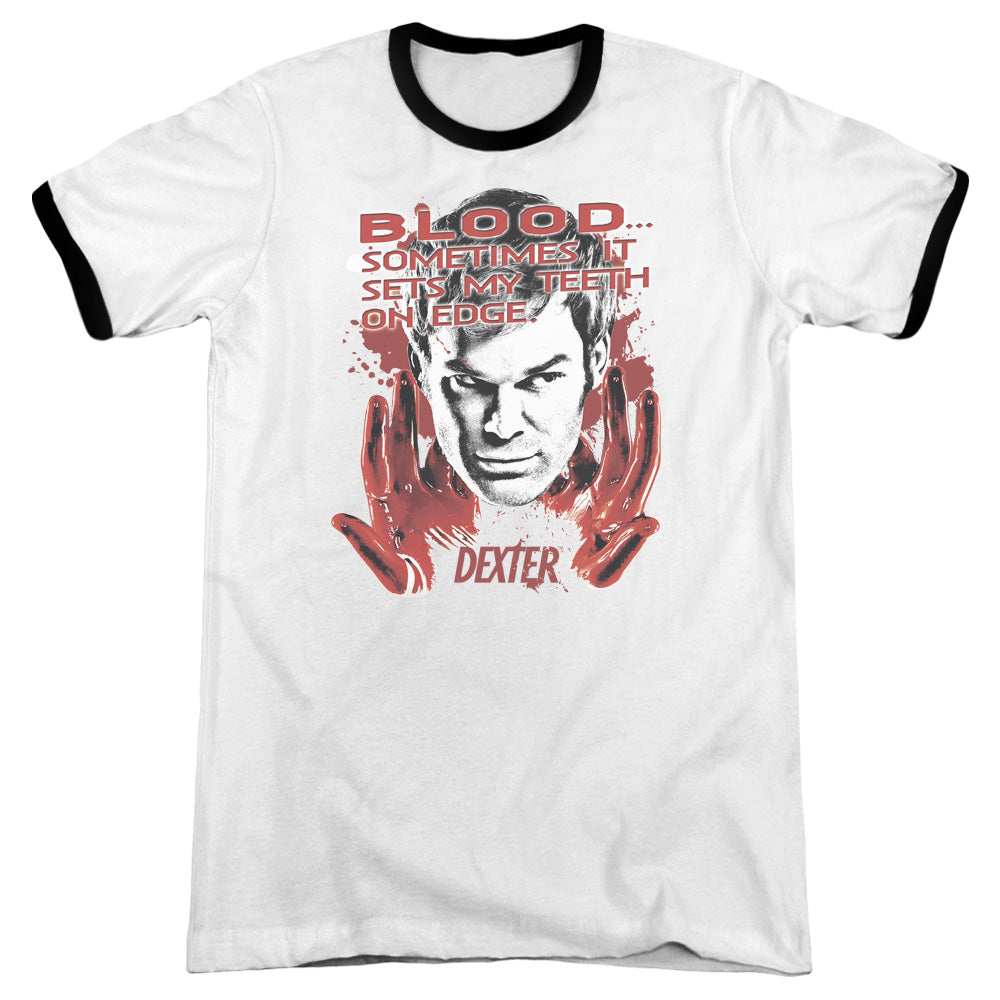 Dexter - Blood - Adult Ringer - White/black