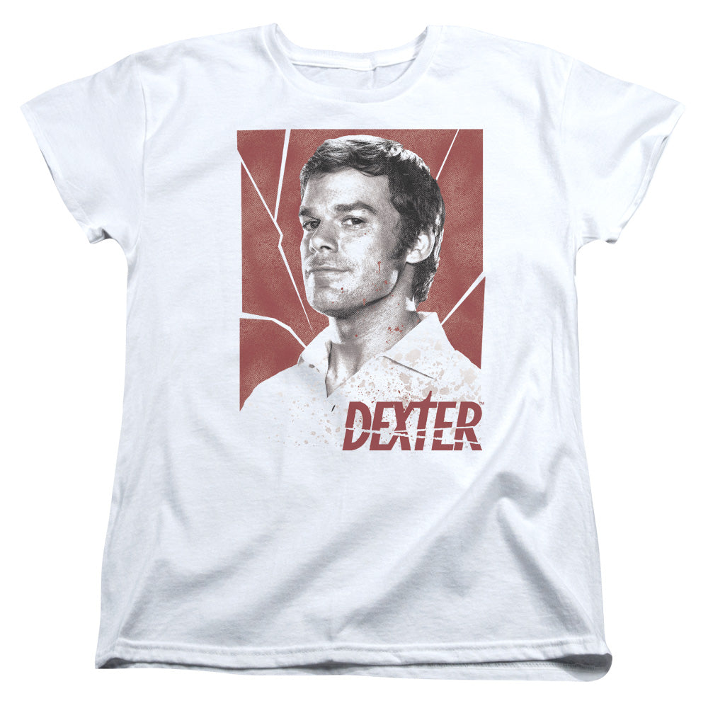 Dexter - Poster - Short Sleeve Womens Tee - White T-shirt