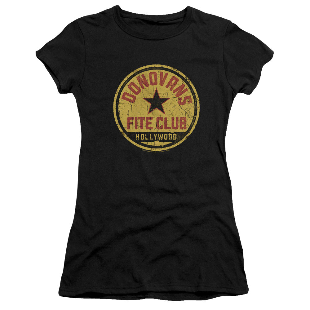 Ray Donovan - Fite Club - Short Sleeve Junior Sheer - Black T-shirt