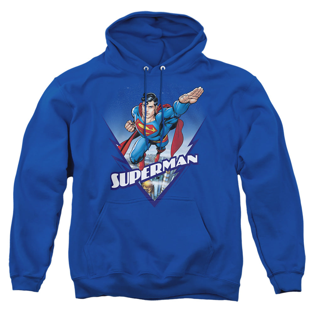 Superman - Looks Like A Job For - Adult Pull-over Hoodie - Royal Blue