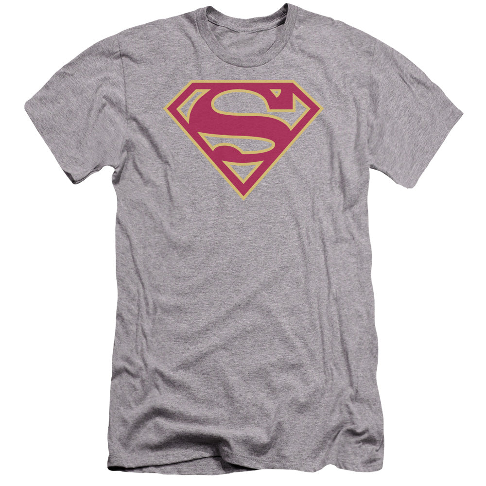 Superman Red & Gold Shield-premuim Canvas Adult Slim Fit