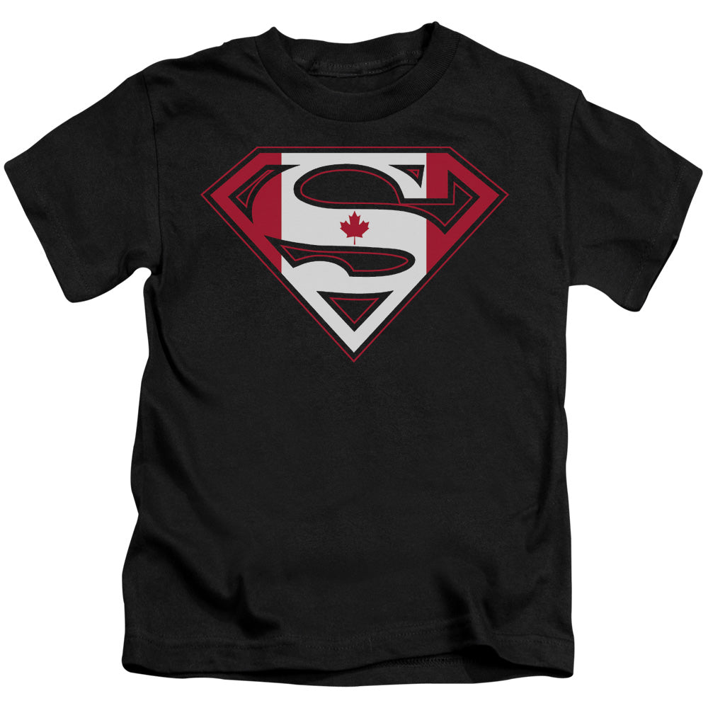 SUPERMAN CANADIAN SHIELD - S/S JUVENILE 18/1 - BLACK - T-Shirt