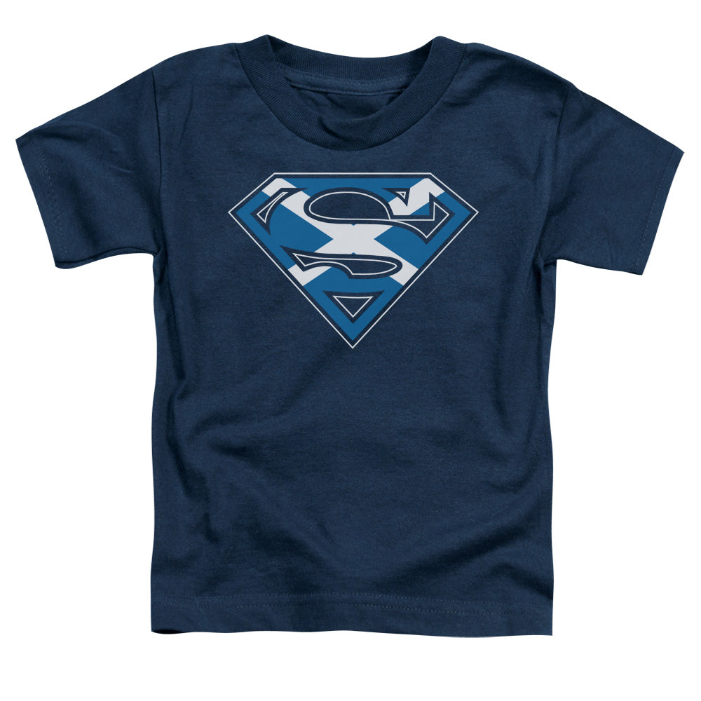 Superman - Scottish Shield - Short Sleeve Toddler Tee - Navy T-shirt