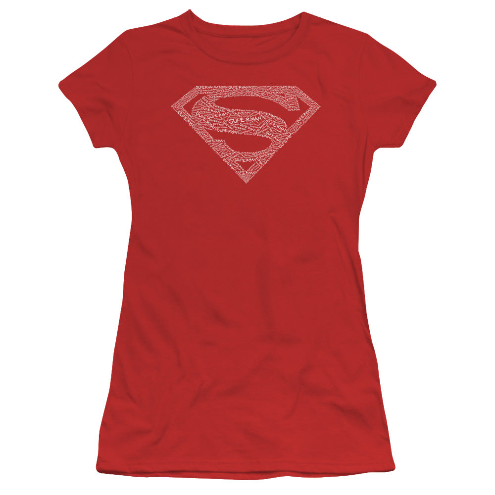 Dc - Robin Logo - Short Sleeve Junior Sheer - Red T-shirt