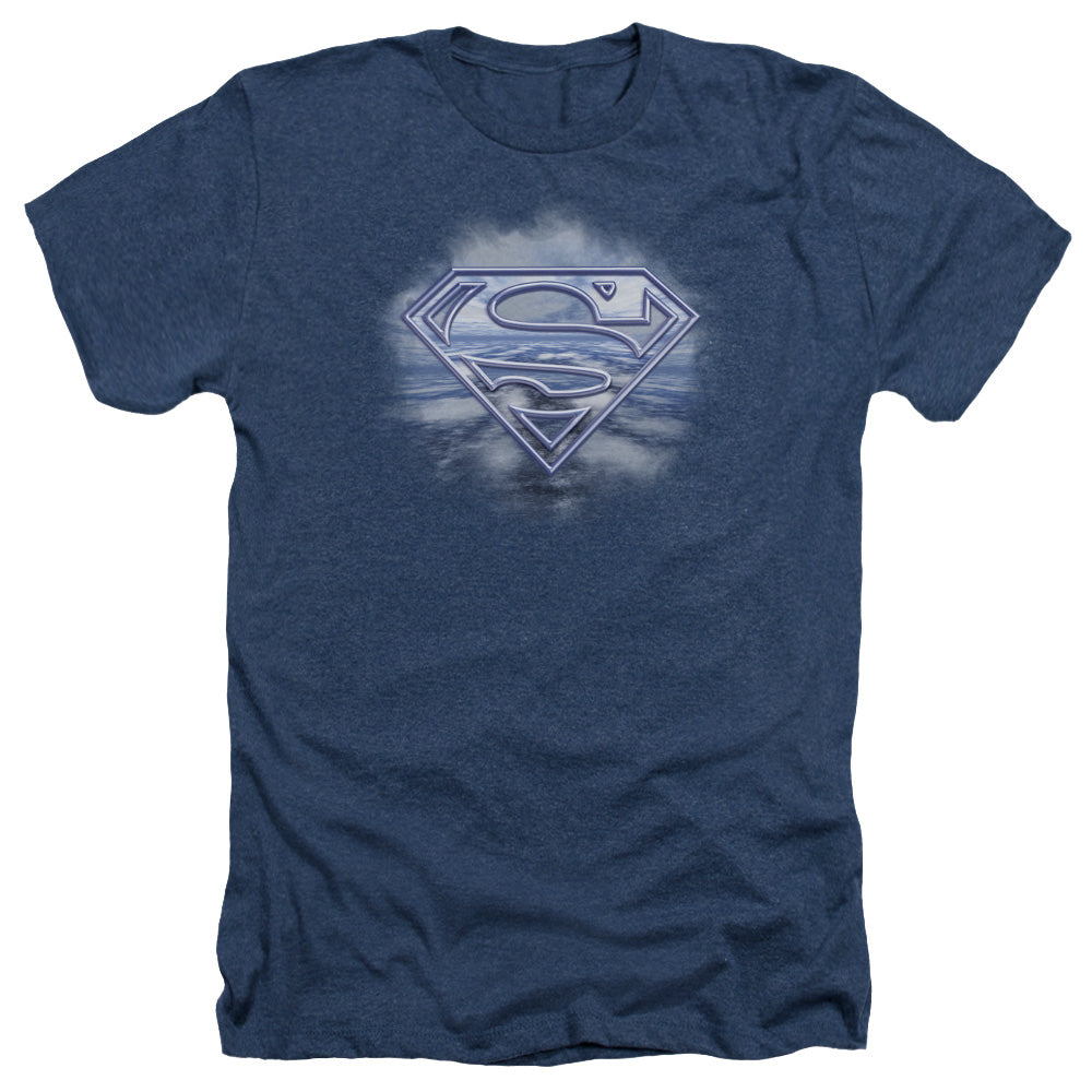 Superman - Freedom Of Flight - Adult Heather - Navy