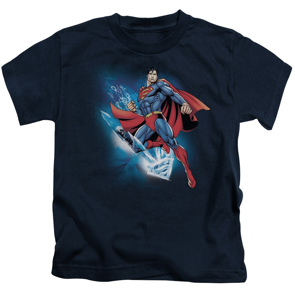 SUPERMAN CRYSTALLIZE - S/S JUVENILE 18/1 - NAVY - T-Shirt