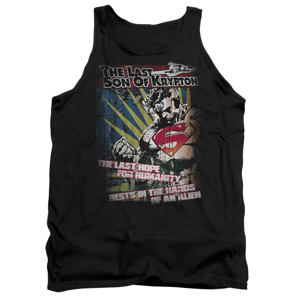 Superman Last Hope - Adult Tank - Black