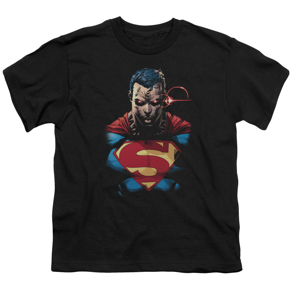 Superman - Displeased - Short Sleeve Youth 18/1 - Black T-shirt