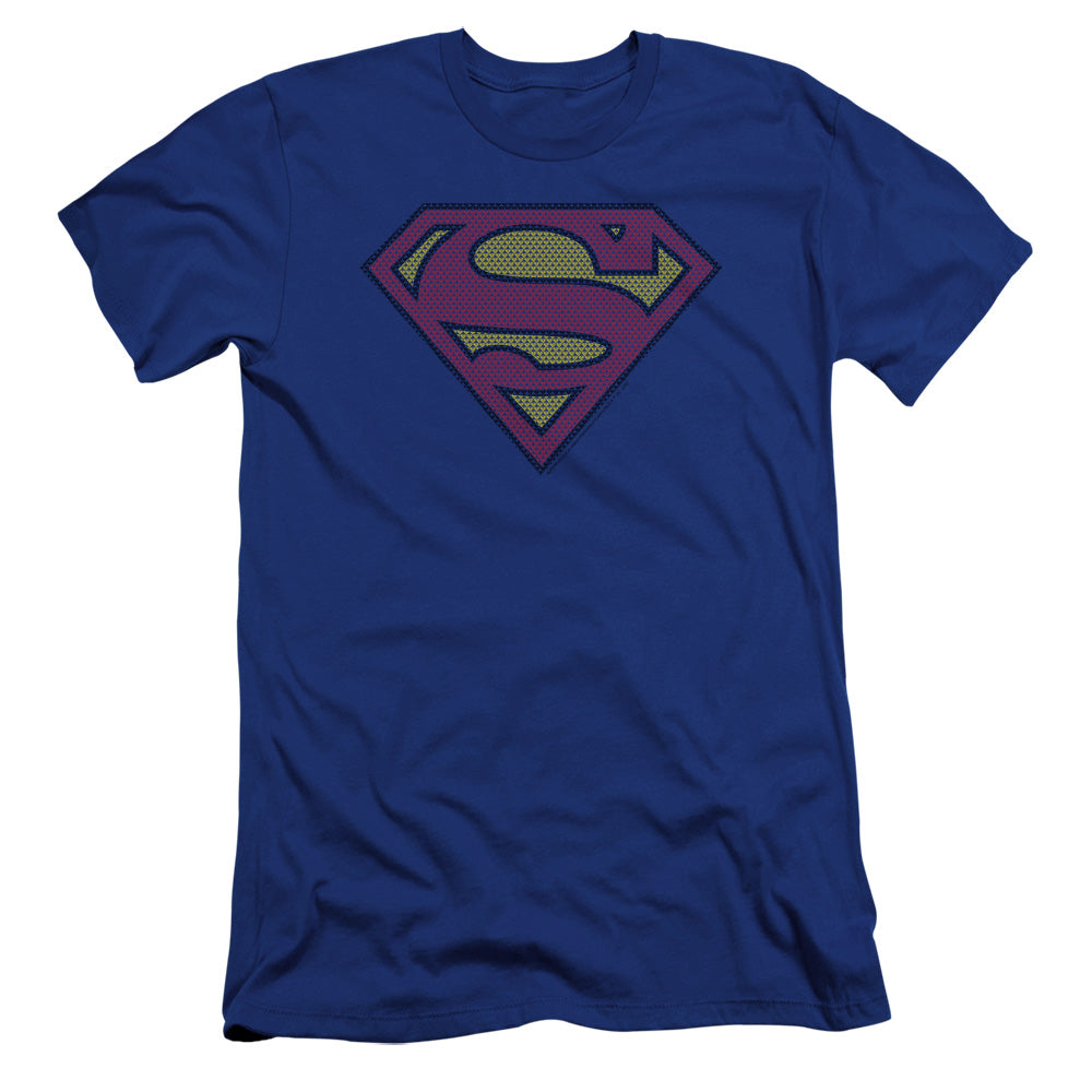 Superman - Little Logos-premuim Canvas Adult Slim Fit 30/1 - Royal Blue