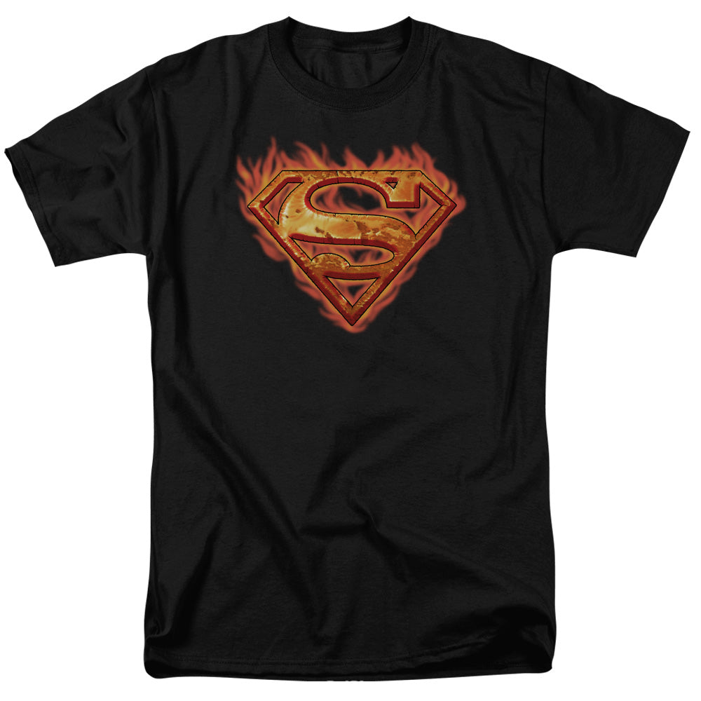 Superman - Hot Metal - Short Sleeve Adult 18/1 - Black T-shirt