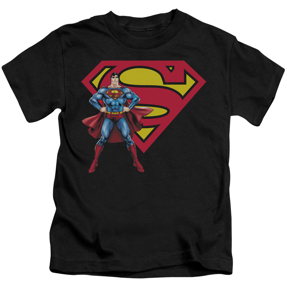 SUPERMAN SUPERMAN & LOGO - S/S JUVENILE 18/1 - BLACK - T-Shirt