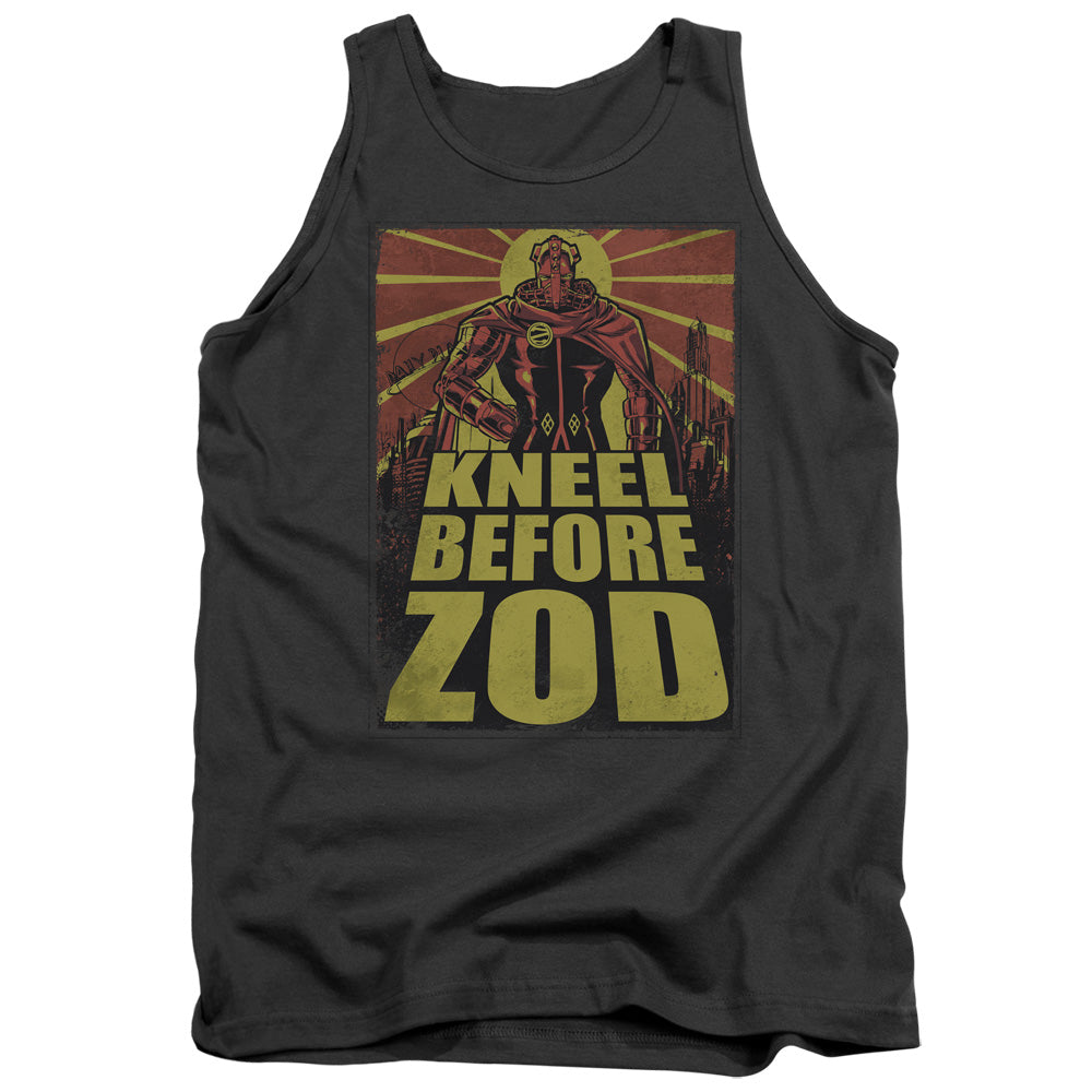 Superman - Zod Poster - Adult Tank - Charcoal