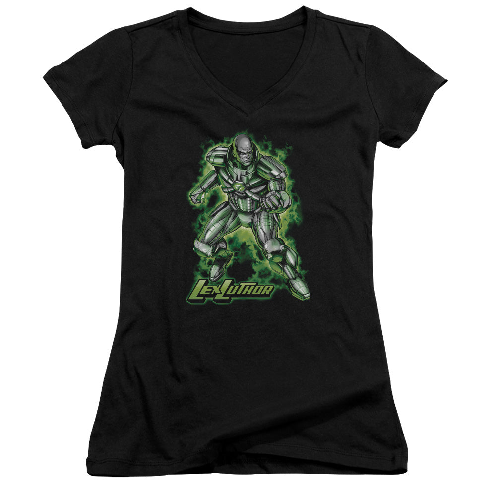 Superman - Kryptonite Powered - Junior V-neck - Black