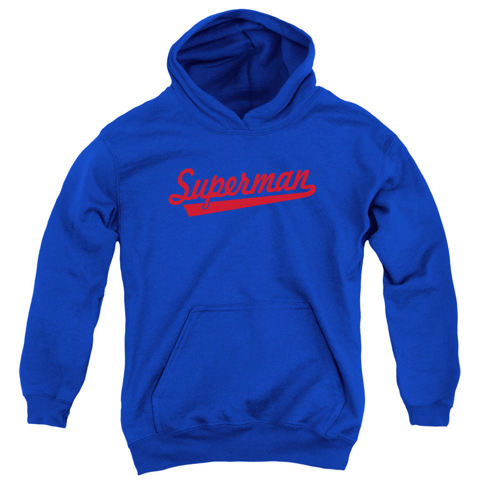 Superman - S Tail - Youth Pull-over Hoodie - Royal