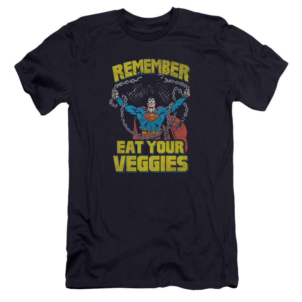 Superman - Veggie Power-premuim Canvas Adult Slim Fit 30/1 - Navy