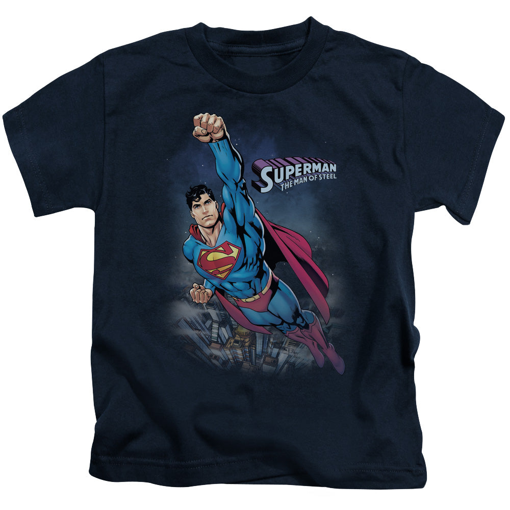 SUPERMAN TWILIGHT FLIGHT - S/S JUVENILE 18/1 - NAVY - T-Shirt