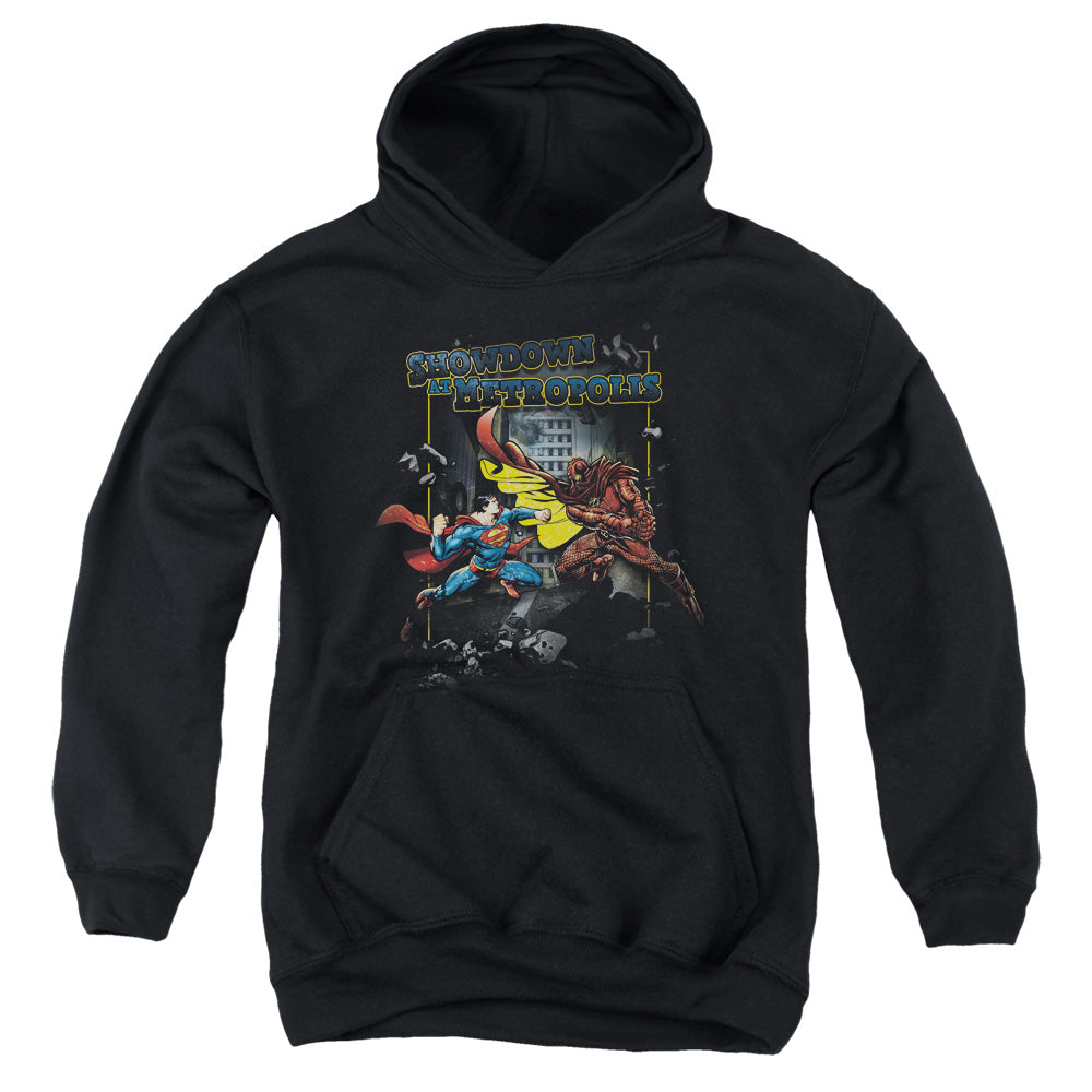 Superman - Showdown - Youth Pull-over Hoodie - Black